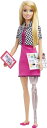 バービー人形 インテリアデザイナー ドール (Barbie Interior Designer Doll, Blonde, Pink Dress & Houndstooth Jacket, Prosthetic Leg, Tablet & Design Sheet/ MATTEL/ HCN12 / タブレット 設計図 義足)