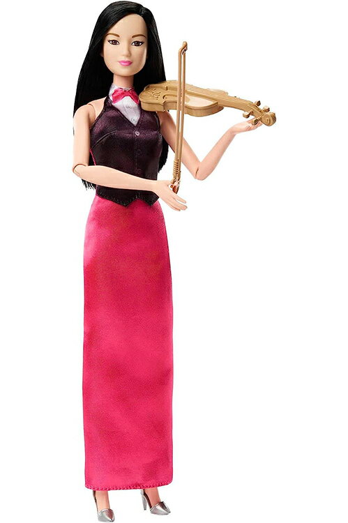 バービー人形 ヴァイオリニスト ドール (Barbie Doll & Accessories, Career Violinist Musician Doll with Violin and Bow/ MATTEL/HKT68 ヴァイオリン 奏者)