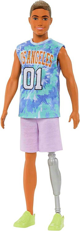 バービー ケン ファッショニスタドール Los Angeles (Barbie Ken Fashionistas Doll #212 with Prosthetic Leg, Wearing Los Angeles Jersey/ MATTEL/ HJT11 / 人形 義足)