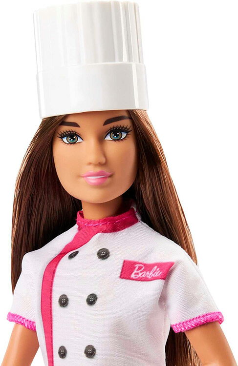 【本日ポイント2倍】バービー パティシエドール (Barbie Doll & Accessories, Career Pastry Chef Doll with Hat, and Cake Slice /HKT67 /MATTEL社/バービー人形 おままごと ケーキ職人) 2