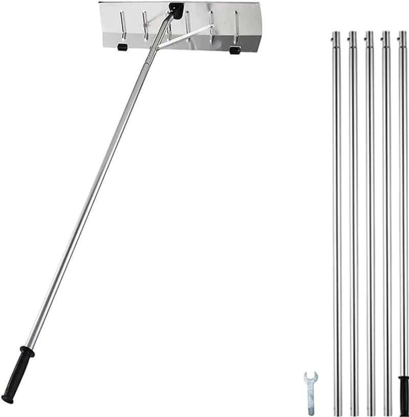 仕様 素材：アルミ合金 カラー：スチール ソルダーの長さ: 63cm ショベルの幅：15cm ロッドの数 5本 (連結可能) 各ロッドの長さ：120cm 竿の直径：2.5cm