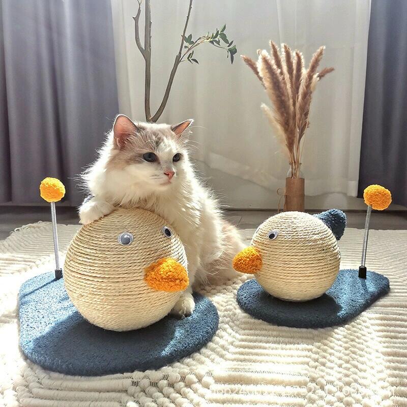 キャットタワー 猫用品 四季適用 31 21 16cm 爪とぎ 爪とぎポール おもちゃ おしゃれ 遊園地 ストレス発散 運動不足対策 ダックタイプ 猫 ねこ 麻縄 ペット用 c chongwu 9020 gg