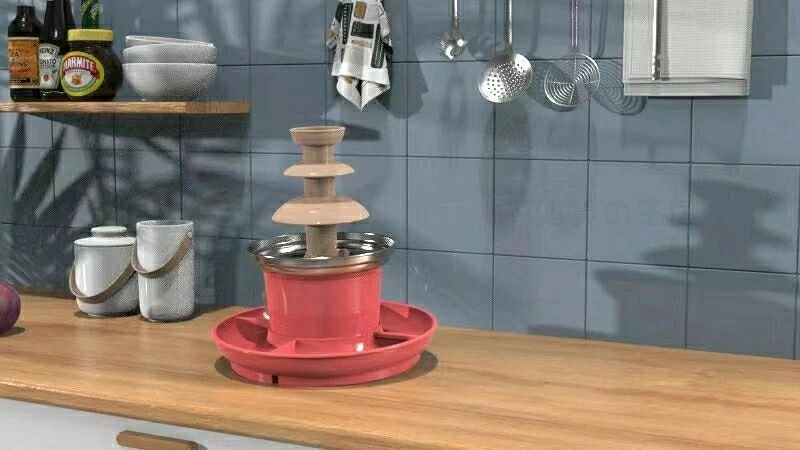 チョコレートファウンテン チョコフォンデュ チョコファウンテン チョコ フォンデュ鍋 チョコレートフォンデュ ホームパーティ kingwa-10027805 kingwa サンプル画像3