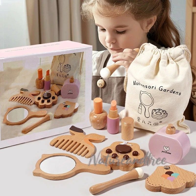 知育玩具 おままごと メイクおもちゃ 木製 メイクアップセット キッズ 女の子 子ど...