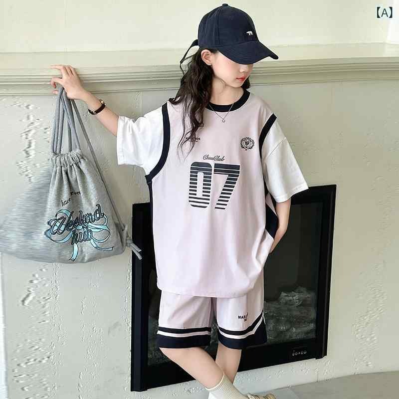 セットアップ 女の子 子供 ジュニア 速乾 スポーツ 半袖 パンツ 薄手 バスケットボ...