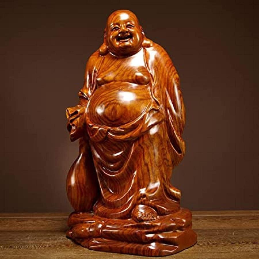 オニックス 布袋尊 置物 台座付き　高さ約30cm x42298248139_1.jpg