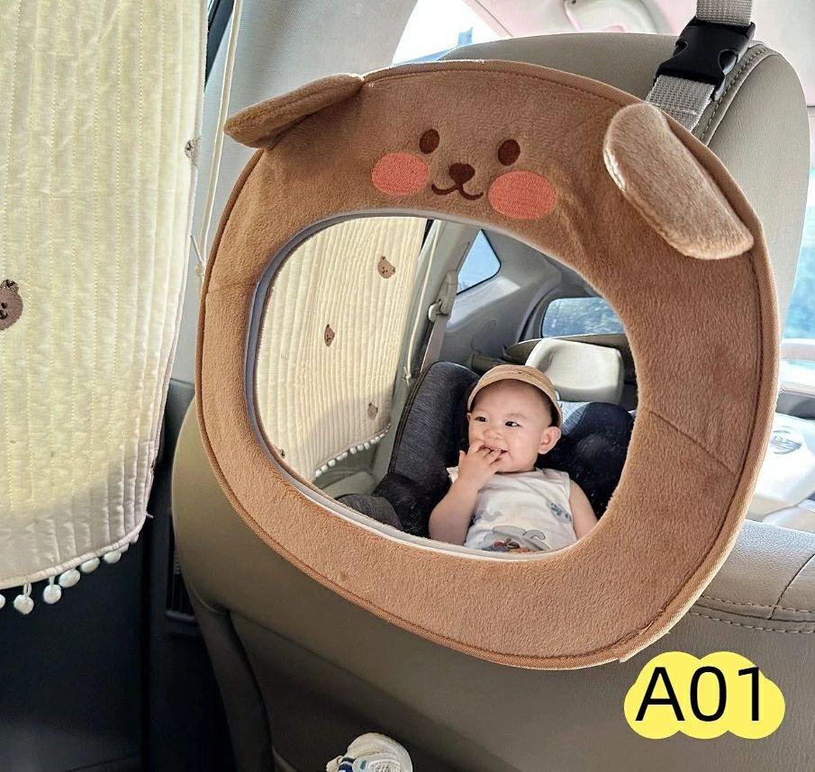 ベビーミラー 車用 後部座席 ヘッドレスト取付 アクリル製 広角 バックミラー ルームミラー 補助ミラー インサイトミラー 赤ちゃん 子供 キッズ 車内 安全 見やすく 取り付け簡単 振動防止