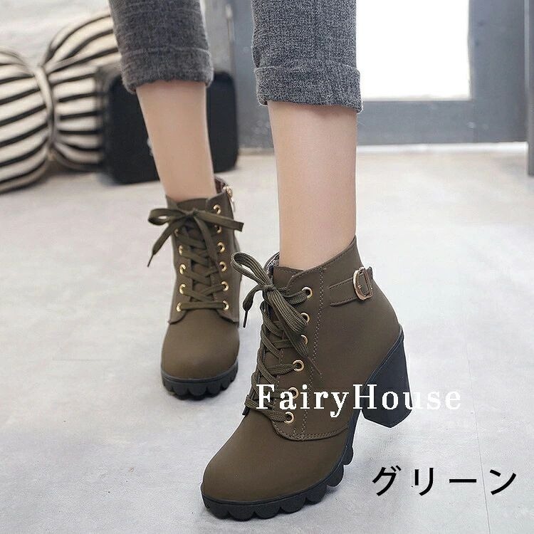 ショートブーツ ブーツ レディース 22.5cm 26.0cm 大きいサイズ 歩きやすい フェイ...