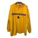 CONVERSE スウェット 長袖 トレーナー モックネック 裏毛 コットン ポリエステル ブランドロゴ プリント オーバーサイズ ストリート 古着(4)