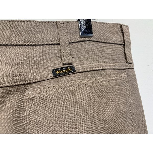 【中古】　Wrangler　ラングラー　ポリパンツ　ウエスタン　ソリット　スラックス　ポリエステル　アメカジ　カジュアル　古着