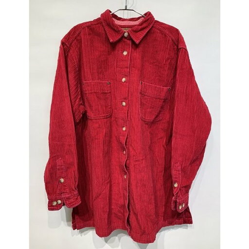 【中古】 st john's bay コーデュロイシャツ ネルシャツ 長袖 シャツ コットン 無地 ボタンダウン オーバーサイズ USA製 アメカジ 古着 【中古】 st john's bay コーデュロイシャツ ネルシャツ 長袖 シャツ コットン 無地 ボタンダウン オーバーサイズ USA製 アメカジ 古着