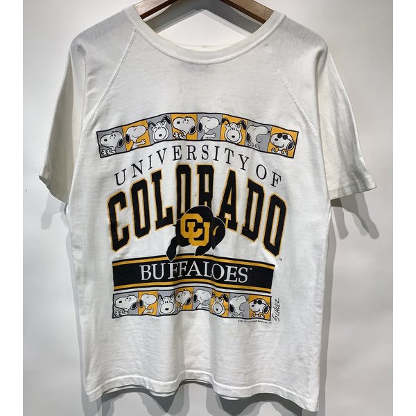 SNOOPY　90’s Vintage　Tシャツ　PEANUTS　Colorado Buffaloes　ラグラン　JOSTENS SPORTSWEAR　古着