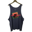 【中古】 NIKE タンクトップ トップス ブランドロゴ プリント スウッシュ オーバーサイズ スポーツ 古着