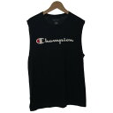【中古】 Champion タンクトップ トップス クルーネック プリント ブランドロゴ アメカジ 古着