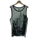 【中古】 ZOO YORK タンクトップ トップス クルーネック プリント 古着