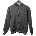 【中古】 ROBIN ジップアップパーカー 70s vintage 70年代 OLD 裏起毛 無地 USA製 古着