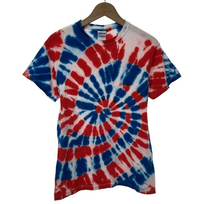 【中古】　GILDAN　Tシャツ　半袖　トップス　クルーネック　タイダイ　古着