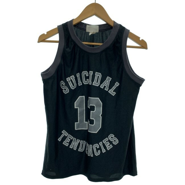 【中古】 Suicidal Tendencies ユニフォーム ノースリーブ トップス プリント メッシュ USA製 古着