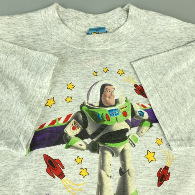 【中古】　All Sport　Tシャツ　90s vintage　90年代　OLD　(c)Disney　半袖　トップス　キャラクター　トイストーリー　バズ・ライトイヤー　タグ付き　USA製　古着