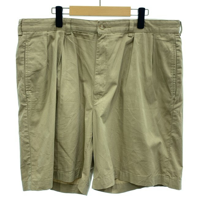 【中古】　POLO GOLF RALPH LAUREN　ハーフパンツ　短パン　ジップフライ　無地　ワンポイント　オーバーサイズ　古着