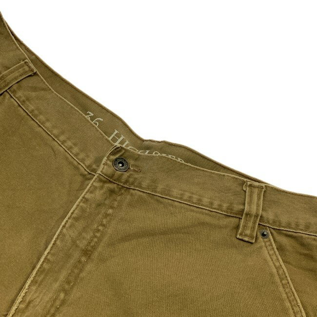 【中古】　HIGH SIERRA　ハーフパンツ　短パン　ダック地　ジップフライ　無地　オーバーサイズ　古着