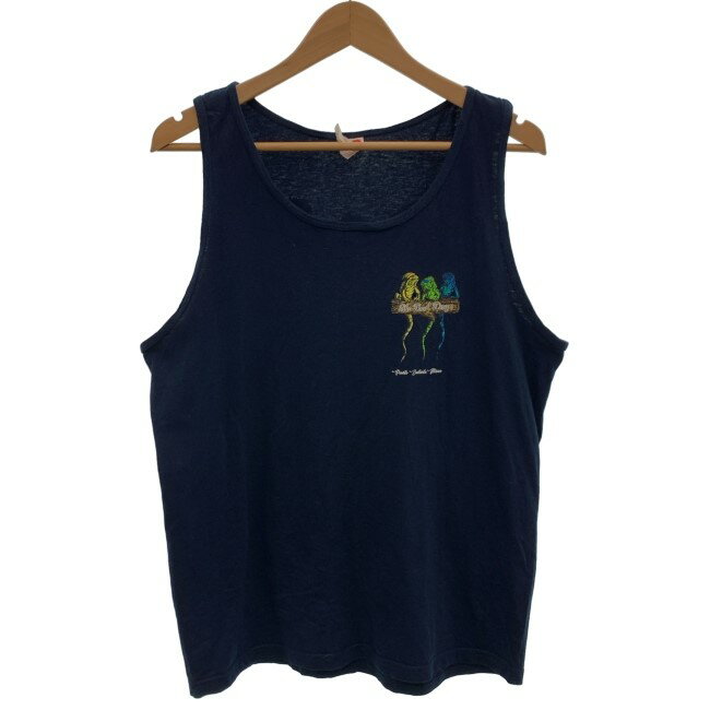 【中古】　No Bad Day's　タンクトップ　トップス　プリント　アニマル　古着