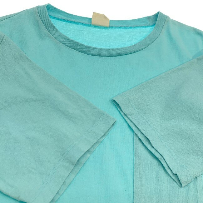 【中古】　Champion　Tシャツ　半袖　トップス　クルーネック　無地　胸ポケット　ワンポイント　刺しゅう　日本製　アメカジ　古着