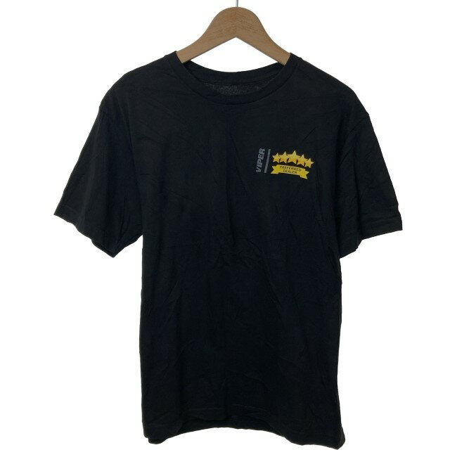 【中古】　Tシャツ　半袖　トップス　クルーネック　プリント　ヘビ　古着