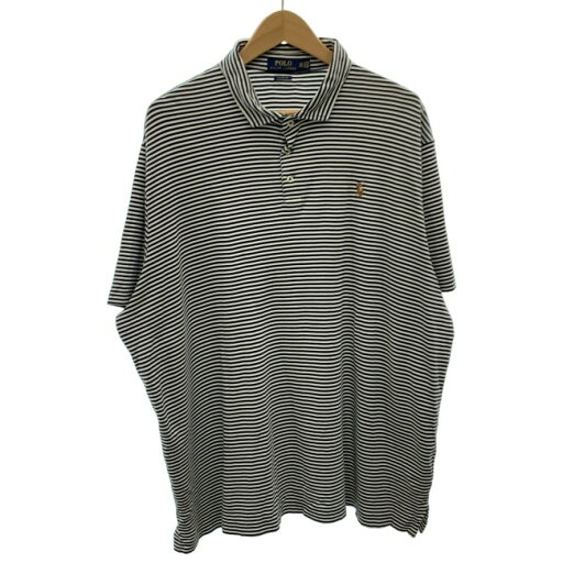 6/10はP5倍!【中古】 POLO RALPH LAUREN ポロシャツ 半袖 トップス ボーダー ワンポイント スモールポニー 刺しゅう オーバーサイズ 古着 6/10はP5倍!【中古】 POLO RALPH LAUREN ポロシャツ 半袖 トップス ボーダー ワンポイント スモールポニー 刺しゅう オーバーサイズ 古着