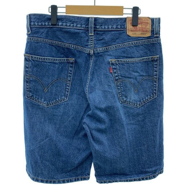 【中古】　Levi's　ハーフパンツ　505　刻印3405　短パン　デニム　ジップフライ　無地　オーバーサイズ　アメカジ　古着
