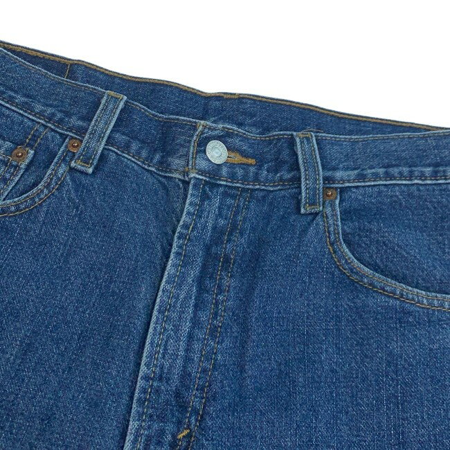 【中古】　Levi's　ハーフパンツ　505　刻印3405　短パン　デニム　ジップフライ　無地　オーバーサイズ　アメカジ　古着