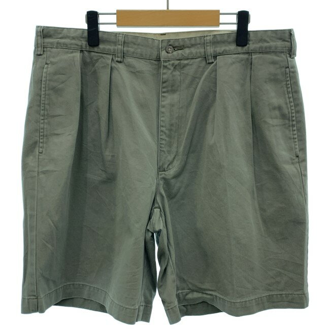 【中古】　POLO CHINO RALPH LAUREN　ハーフパンツ　短パン　ジップフライ　無地　古着