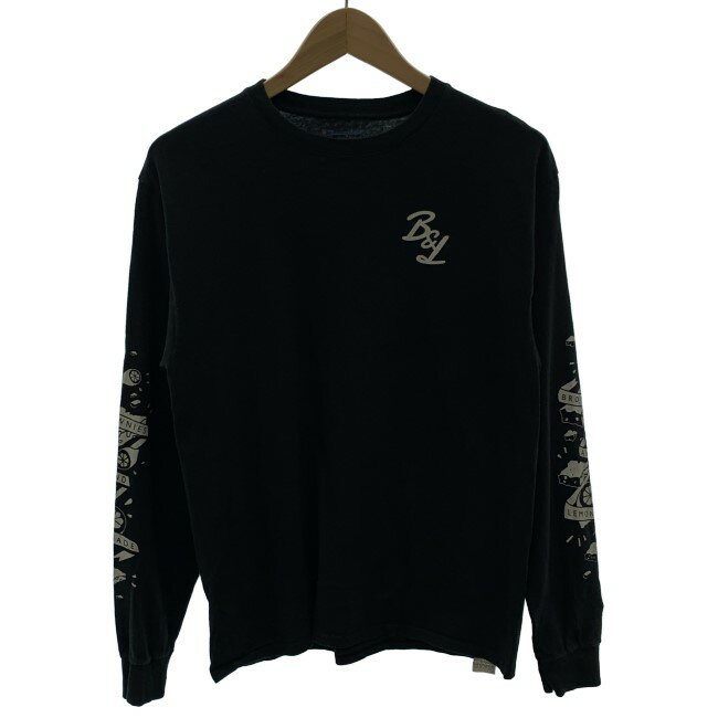 【中古】 Champion ロンT 長袖 トップス クルーネック 袖プリント アメカジ 古着