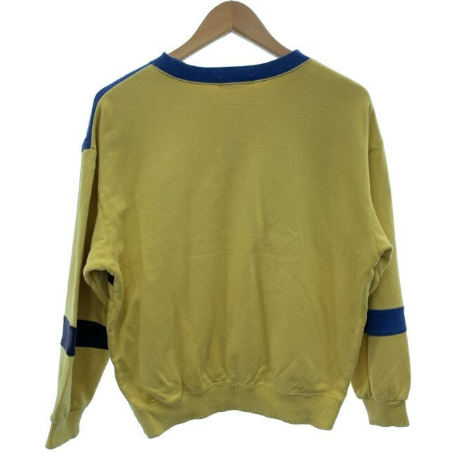 【中古】　LANCEL　スウェット　長袖　トレーナー　トップス　クルーネック　裏毛　ブランドロゴ　刺しゅう　古着