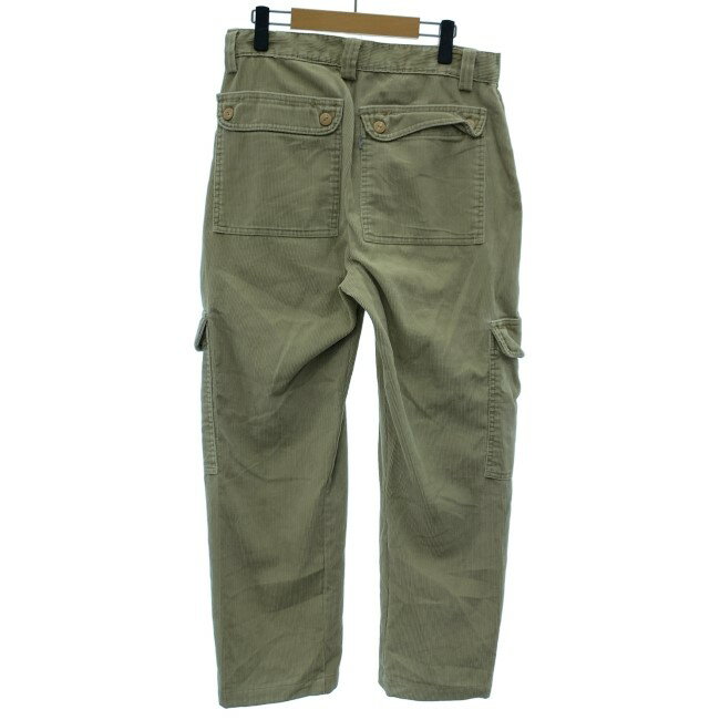 【中古】　Levi's　コーデュロイパンツ　カーゴパンツ　ジップフライ　無地　細畝　アメカジ　古着