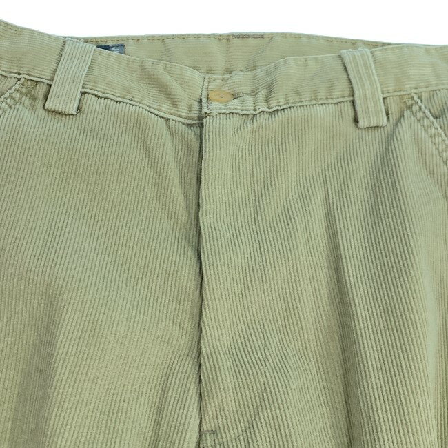 【中古】　Levi's　コーデュロイパンツ　カーゴパンツ　ジップフライ　無地　細畝　アメカジ　古着