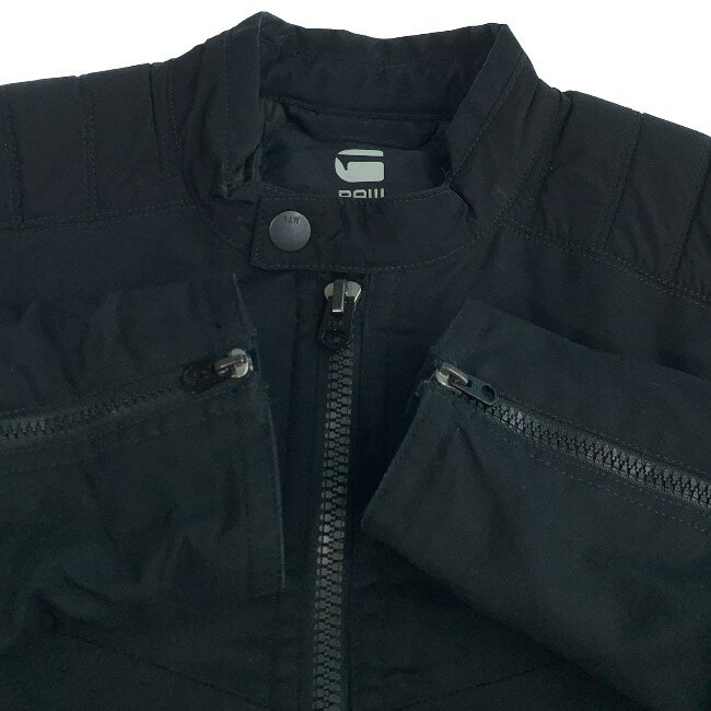 【中古】　G-STAR RAW　ブルゾン　フルジップ　無地　ワンポイント　古着
