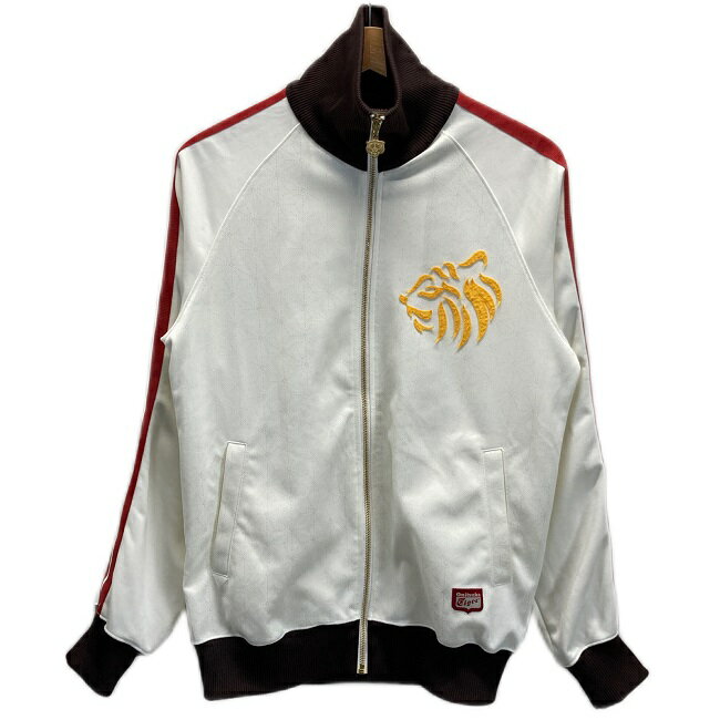 Onitsuka Tiger　トラックジャケット　ジャージ　ハイネック　フルジップ　ラグラン　総柄　ブランドロゴ　TOKYO ONITSUKA　古着のサムネイル