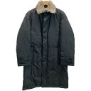 バーバリー BURBERRY BLACK LABEL　ステンカラーコート　ロングコート　アウター　ダウン　ナイロン　襟ファー　裏地バーバーリーチェック　No.BMA22-306-09　古着