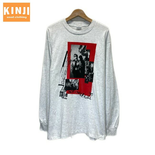 【中古】　BELTON　ロンT　長袖　カットソー　トップス　クルーネック　アーティスト沢田研二　ジュリー　コンサートツアー1997　ツアーT　グッズ　USA製　古着のサムネイル