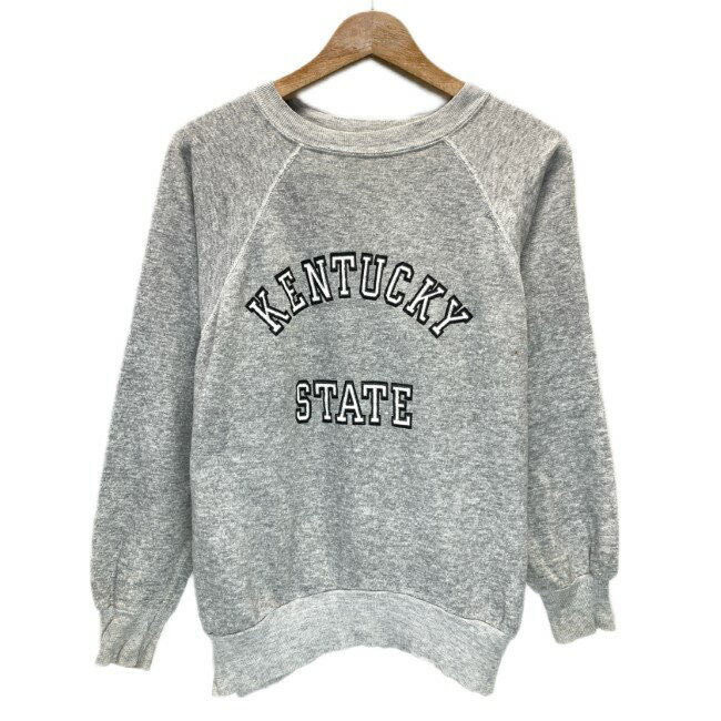 【中古】　スウェット　-90s vintage　90年代　トレーナー　長袖　クルーネック　裏起毛　KENTUCKY STATE　プリント　ラグラン　トップス　古着(4)