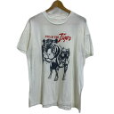 【中古】 California Solar-T Tシャツ 90s vintage 90年代 半袖 カットソー トップス クルーネック プリント アニマル トラ ドッグ EYE OF THE Tiger オーバーサイズ 古着