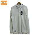 【中古】 LACOSTE ポロシャツ 長袖 シャツ トップス ハーフボタン ブランドロゴ プリント クロコダイル 古着