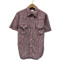 Levi's RED TAB チェックシャツ 半袖 シャツ トップス レギュラーカラー 胸ポケット 赤タブ スモールe アメカジ カジュアル 古着(4)