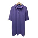 【中古】 POLO RALPH LAUREN ポロシャツ 半袖 シャツ トップス ハーフボタン 無地 ワンポイント ブランドロゴ スモールポニー 刺しゅう オーバーサイズ 古着