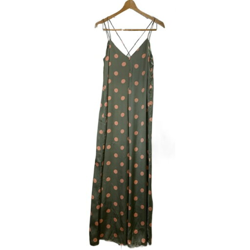 ZARA コンビネゾン ノースリーブ ボトムス ロング丈 レイヤード 肩紐 総柄 水玉 カジュアル モード 古着 ZARA コンビネゾン ノースリーブ ボトムス ロング丈 レイヤード 肩紐 総柄 水玉 カジュアル モード 古着