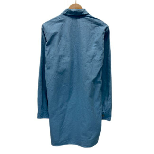 【中古】　ユーロワークシャツ　長袖　シャツ　ポロシャツ　トップス　ハーフボタン　無地　スウェーデン軍　ミリタリー　ユーロヴィンテージ　古着