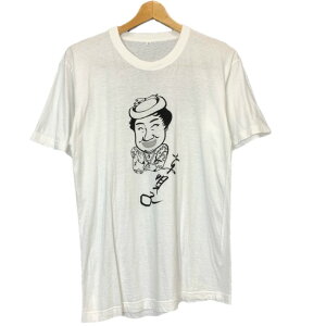 【中古】 Tシャツ 半袖 カットソー トップス クルーネック 京唄子 漫才師 女優 両面プリント イラスト タレントグッズ 古着