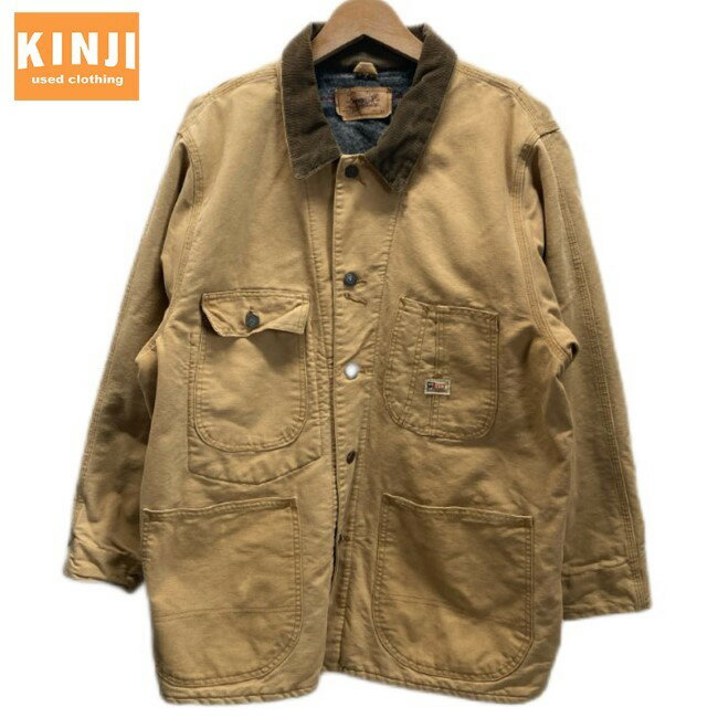 Levi's カバーオール 90's vintage 94年製 70745-62 ワークジャケット アウター 襟コーデュロイ 裏地ブランケット 無地 USA製 アメカジ 古着