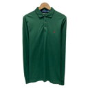 【中古】 POLO RALPH LAUREN ポロシャツ 長袖 シャツ トップス ハーフボタン 無地 ワンポイント ブランドロゴ スモールポニー 刺しゅう 古着